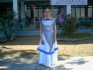 Grace Garol wearing gown